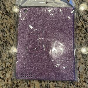 I Pad Purple Glitter Case